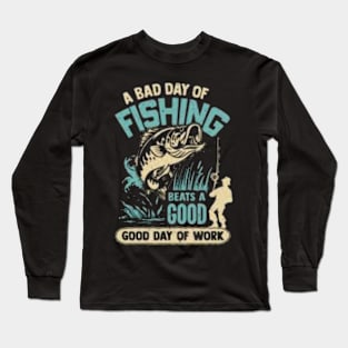 bad day fishing Long Sleeve T-Shirt